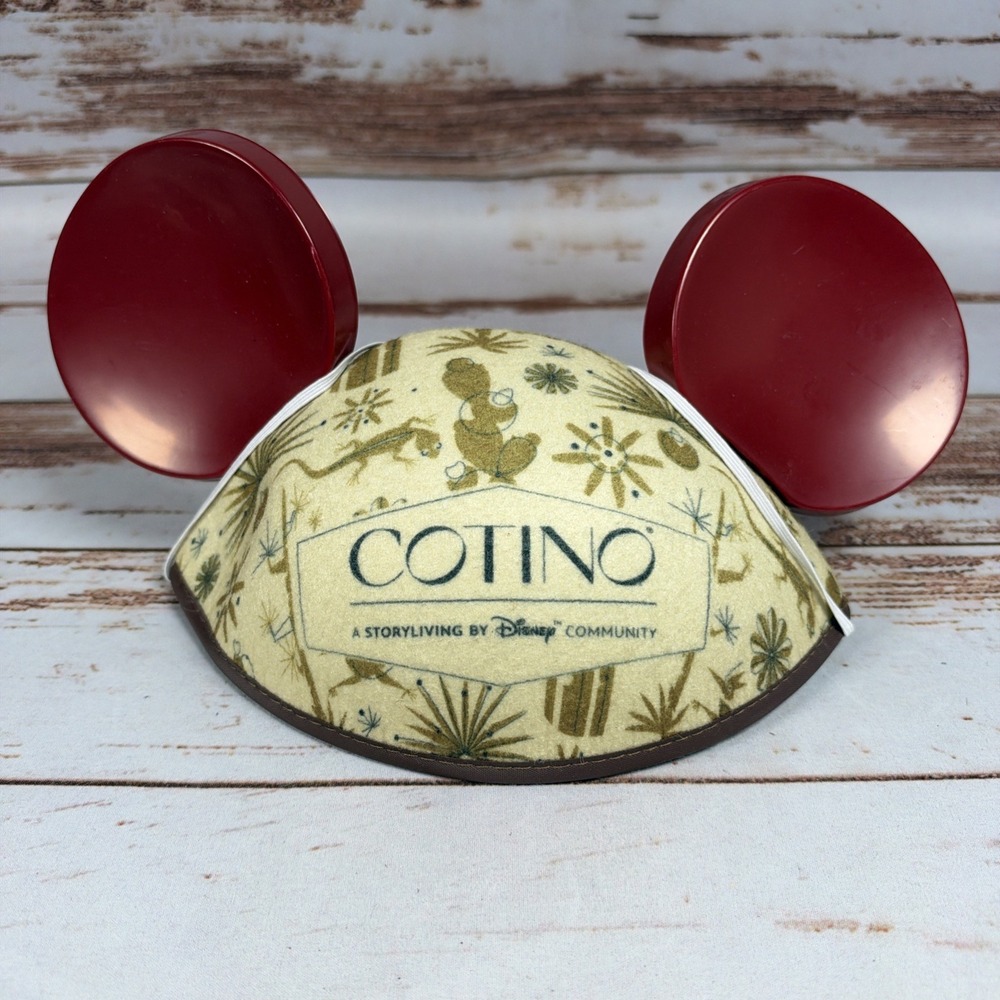 Disney Cotino Storyliving Community Mickey Ears Hat Cap NWT Rancho Mirage Promo